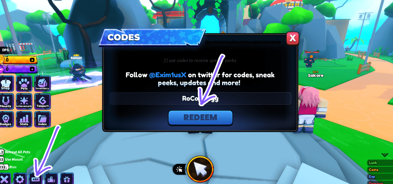 Anime Shadow Codes Redeem Roblox