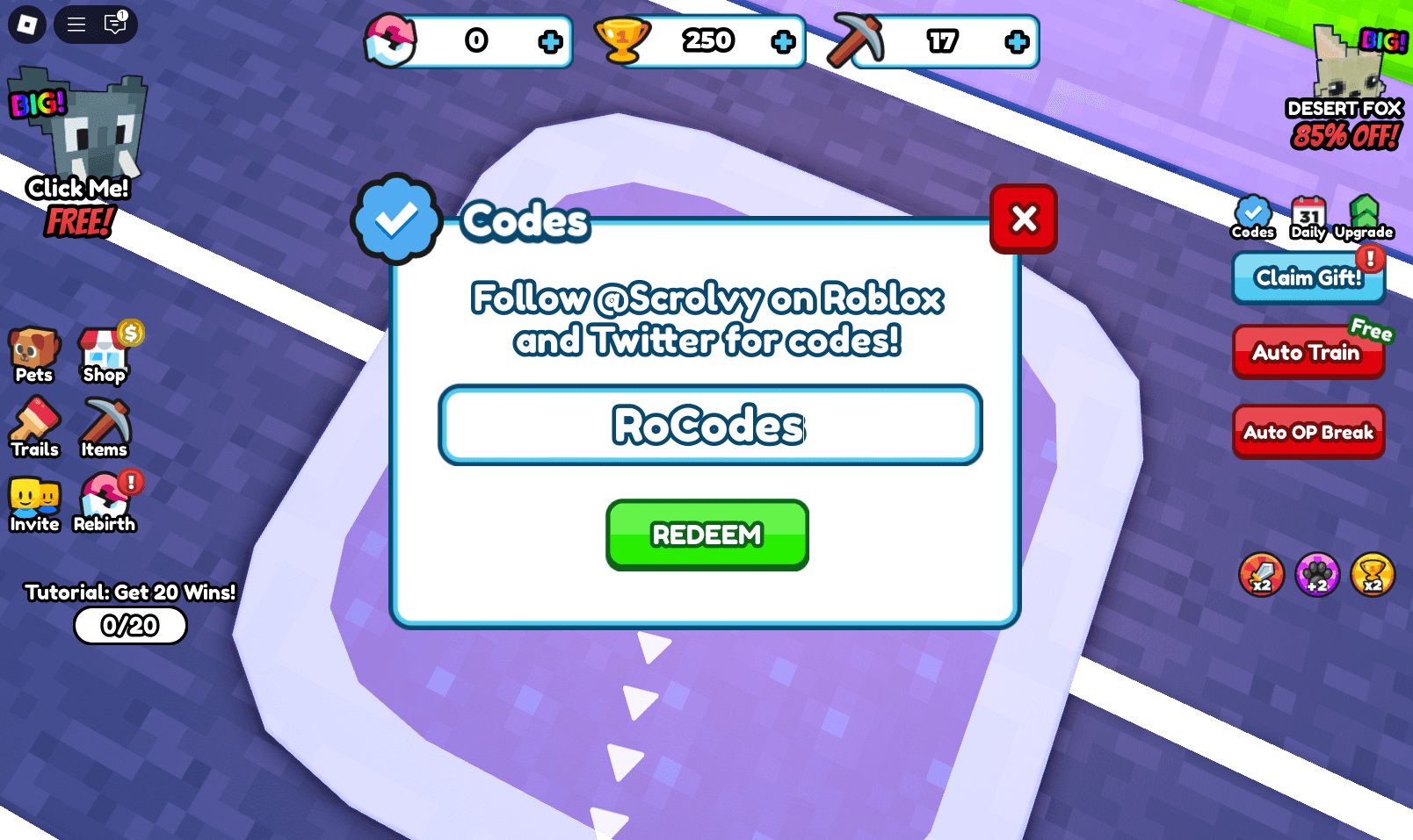 1 Block Per Click Codes Redeem Roblox