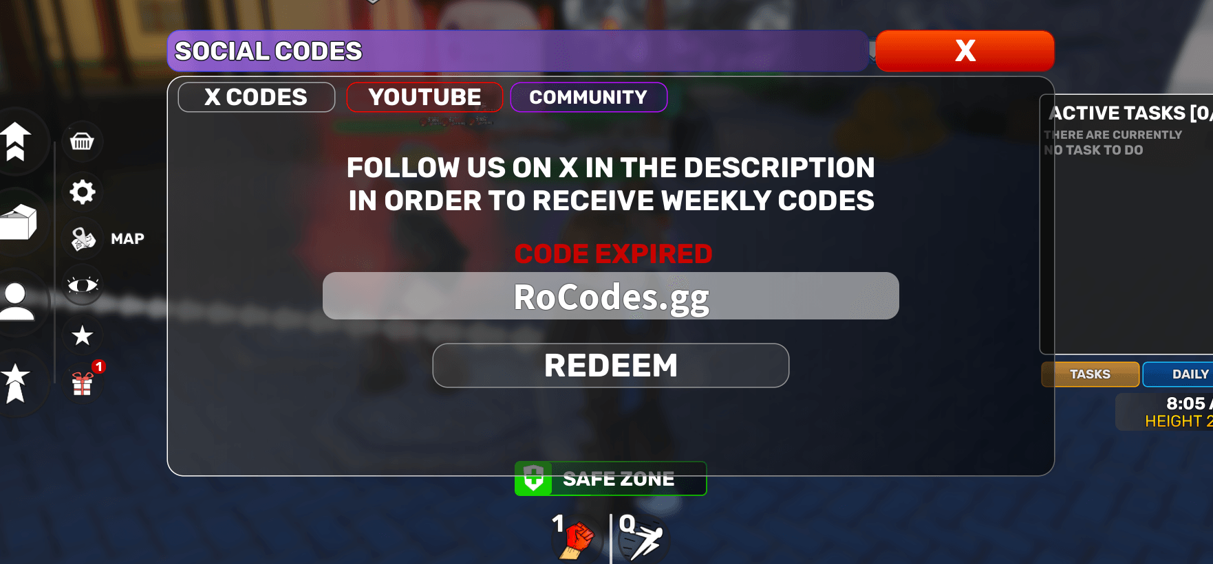 Super Power League Codes Redeem Roblox