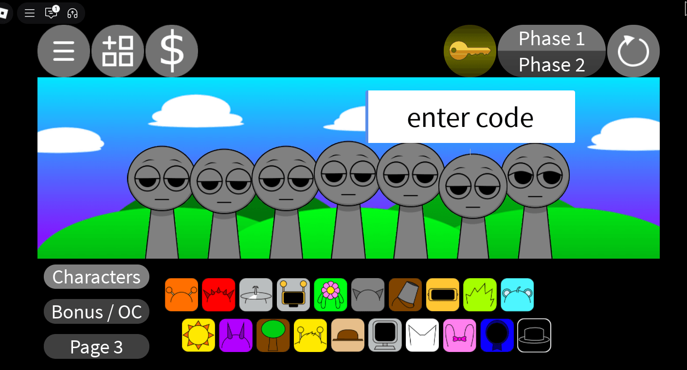 Roblox Sprunki Plus Codes