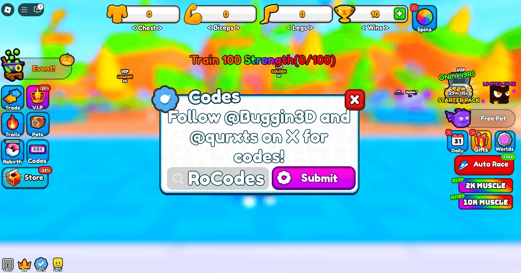 Gym Rope Race Codes Redeem Roblox