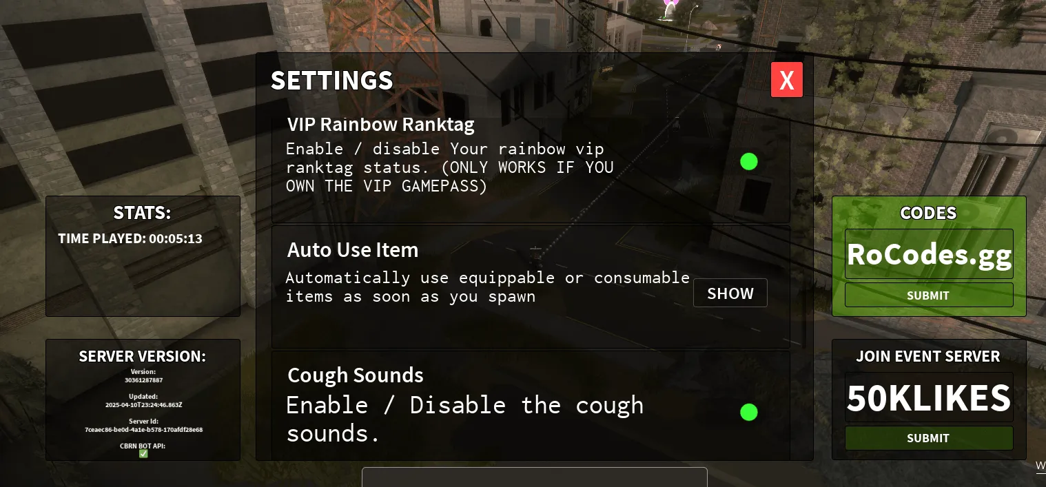 Roblox Virus Border Roleplay Codes