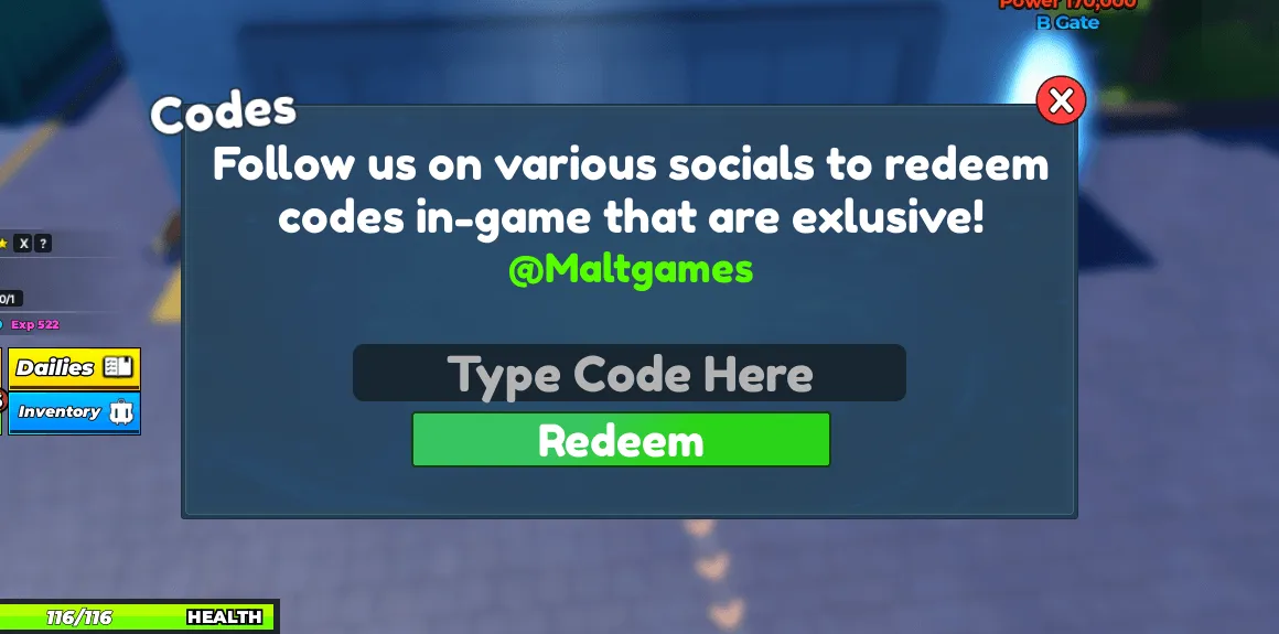 Roblox Solo Hunters Codes menu