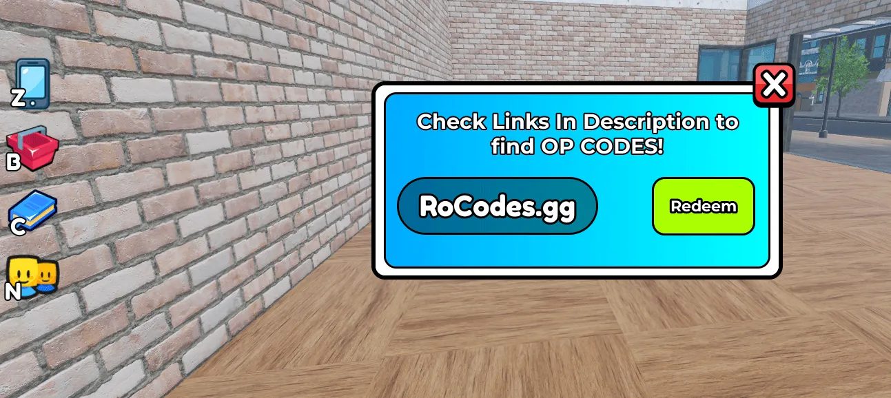 Card Shop Friends codes screen