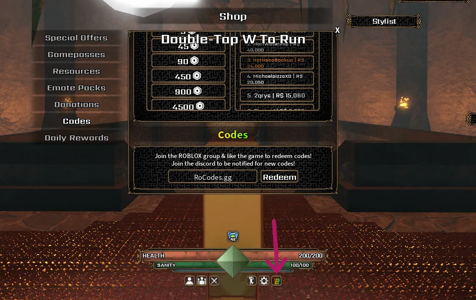 Roblox The Veil codes