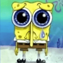 sad spongebob meme Decal