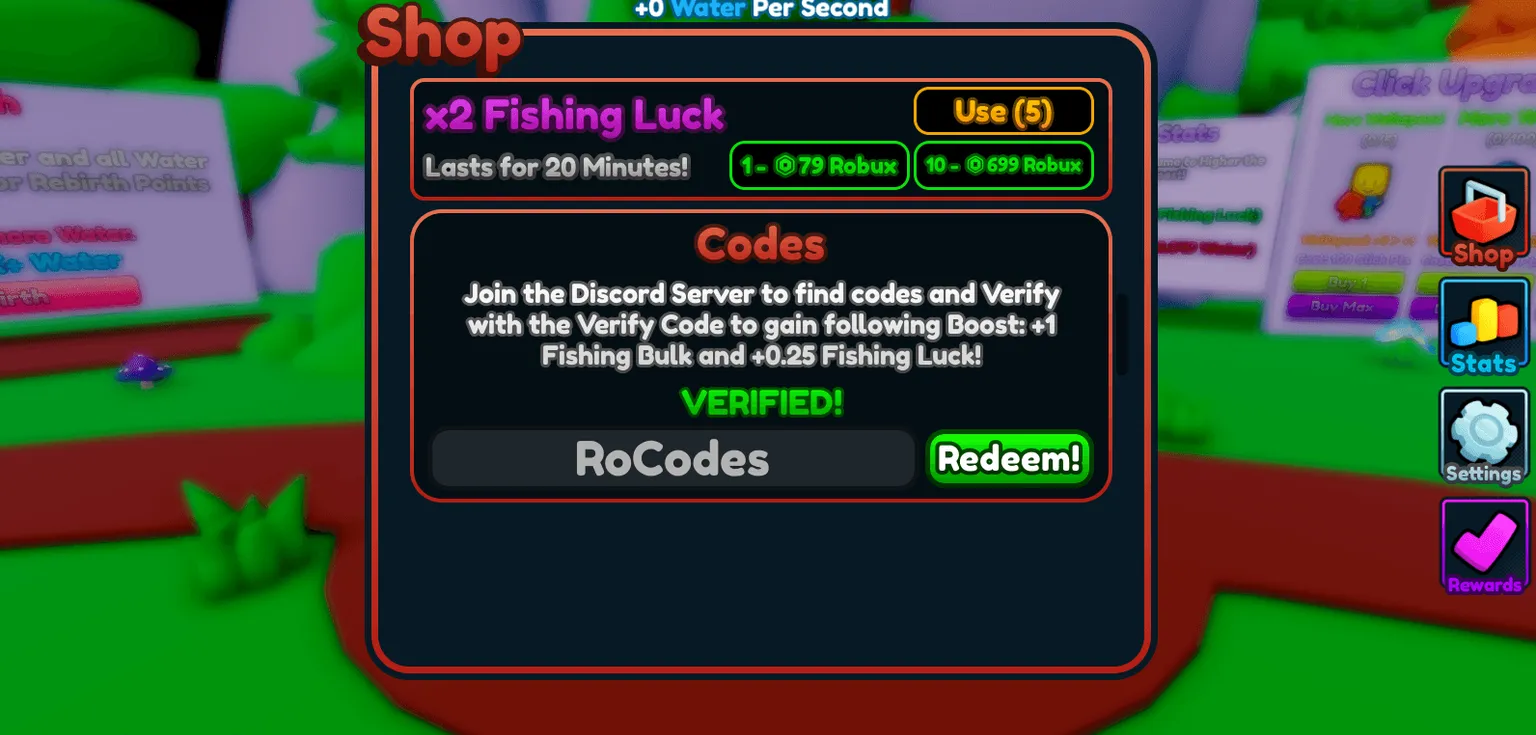 Water Pumping Incremental Codes (July 2026) - RoCodes