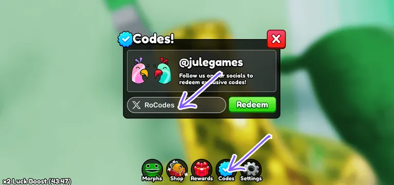 Garten of Banban RP Codes Redeem