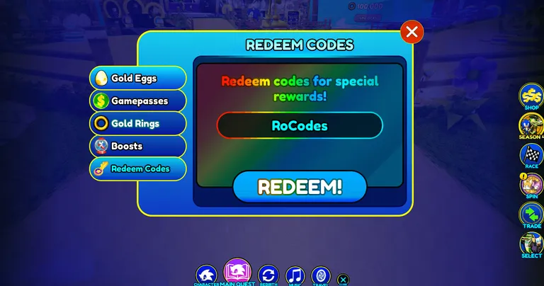 Roblox Sonic Speed Simulator Codes Redeem