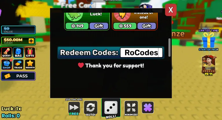 Soccer Prime RNG Codes Redeem Roblox