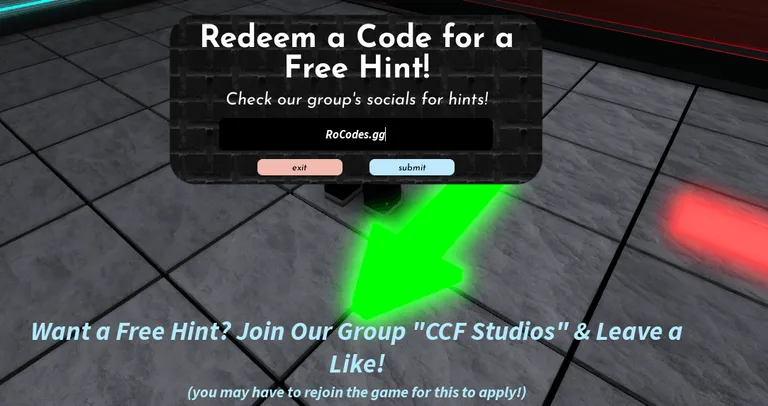 Roblox Terminal Escape Room Codes