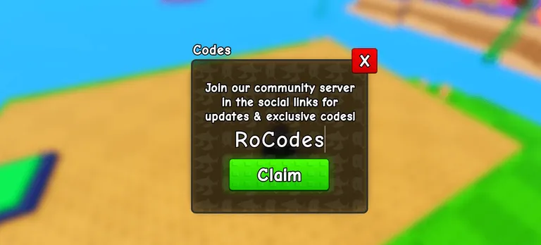 Roblox Plants Vs Brainrots codes menu in-game