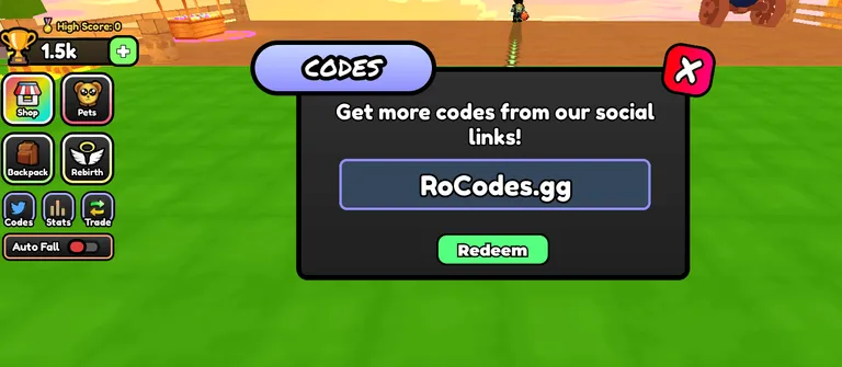 Roblox Fall From A Cliff Codes Redeem