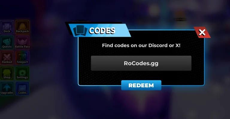 Anime Card Clash Codes