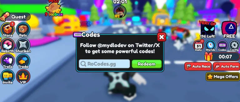 Ninja Training Codes