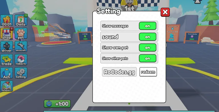 Plane League Race Codes