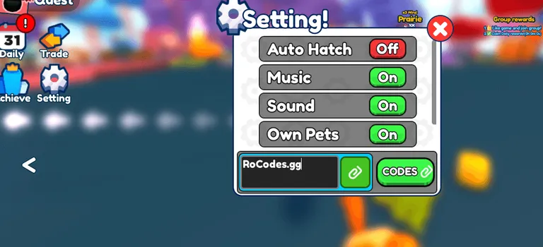 Broom Training codes