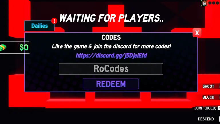 Card Chaos codes redeem page