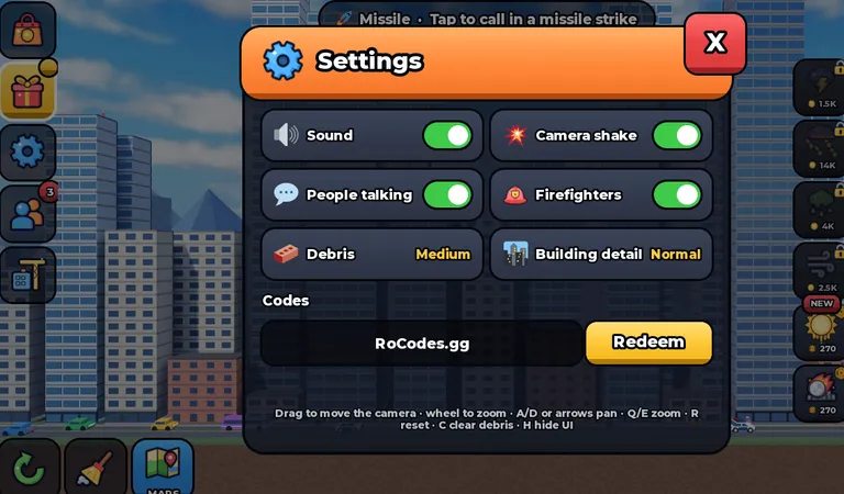 Roblox Smash the City codes