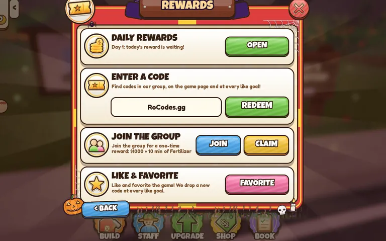 Run Your Own Farmstead codes box