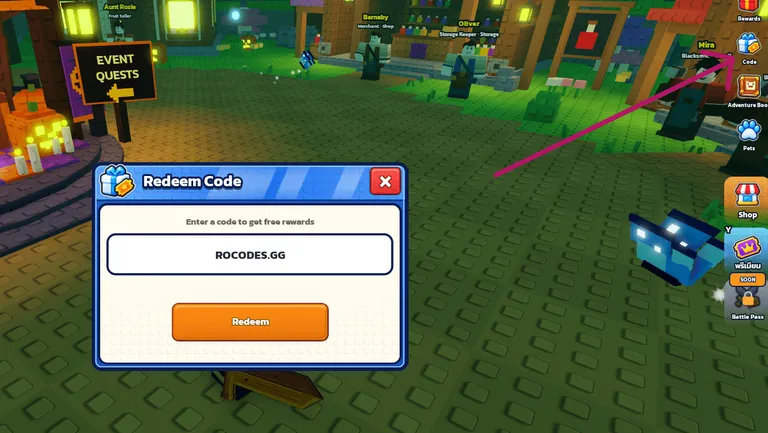 How to redeem codes in Hunting Together on Roblox