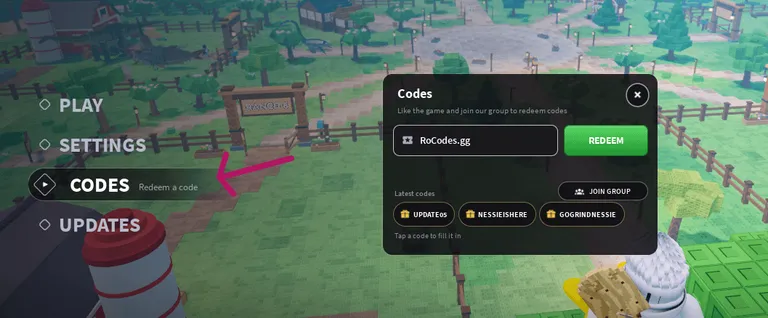 Roblox Prehistoric Farm codes menu