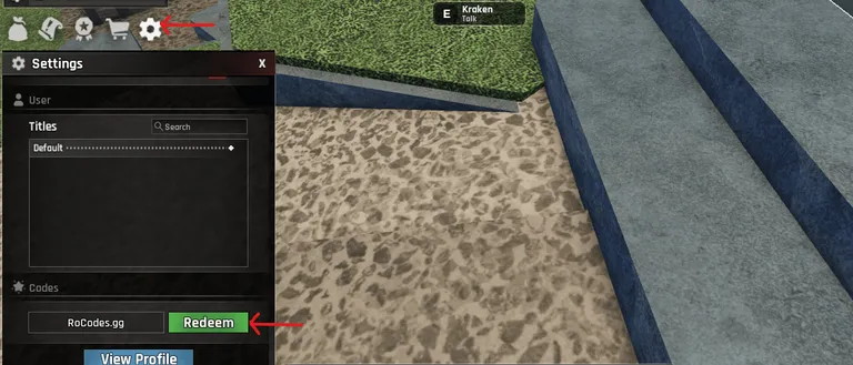 Roblox Abyss Settings menu code section