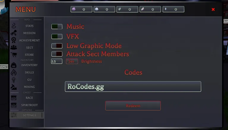 Reborn Insanity codes