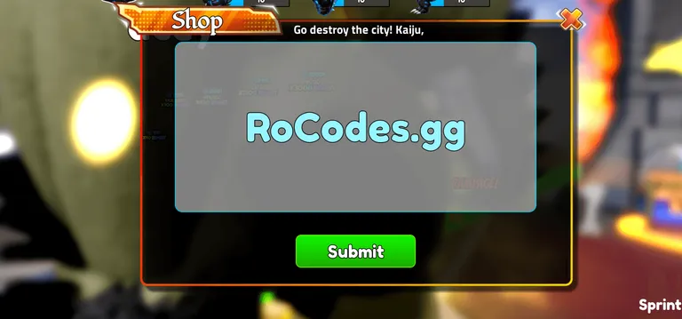 Roblox Train Kaiju to Destroy codes