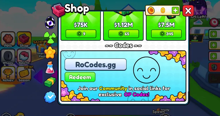 Roblox Launch a Wheel Codes