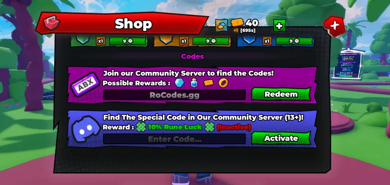 Noob Incremental codes