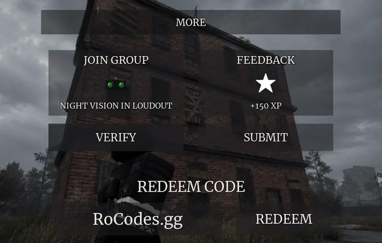 Roblox A QUiet Place Deadzone Codes menu
