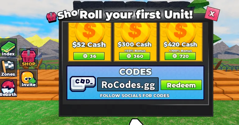 Roblox Roll to Defend codes