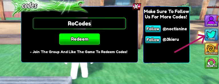 Roblox Anime War RNG Codes box