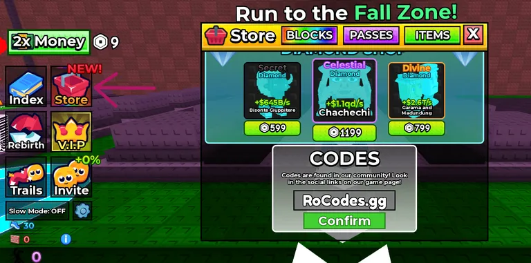 Fall For Brainrots Codes