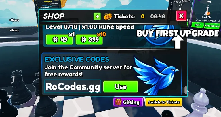 ROblox Chess Incremental Codes