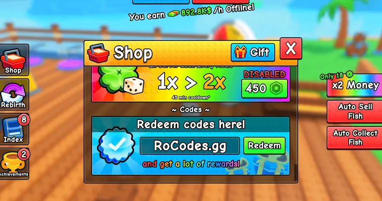 Roblox Roll a Fisherman codes