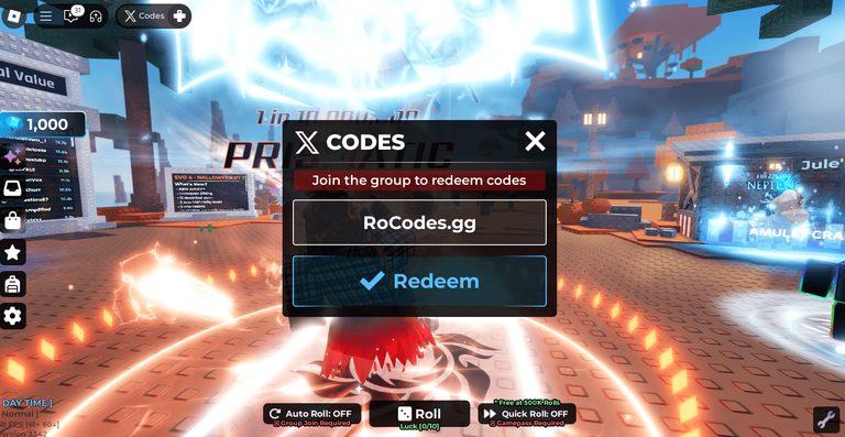 Jule's RNG Codes Redeem Roblox