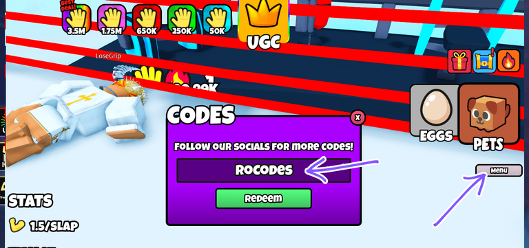 Slap for UGC Codes Redeem Roblox