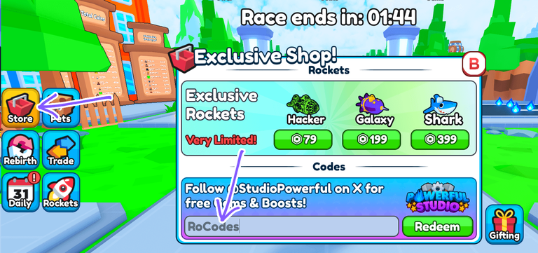 Rocket Riders Codes Redeem Roblox