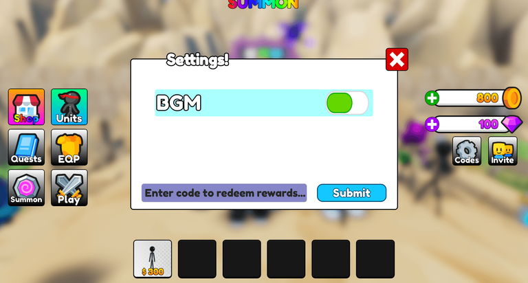 Stickman TD Codes Redeem Roblox