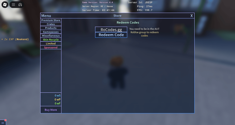 Roblox A Universal Time Codes Redeem