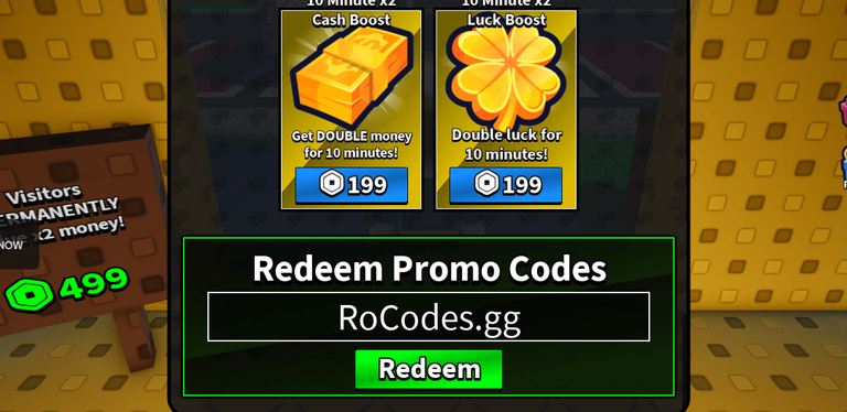 Roblox museum rng shop menu codes box